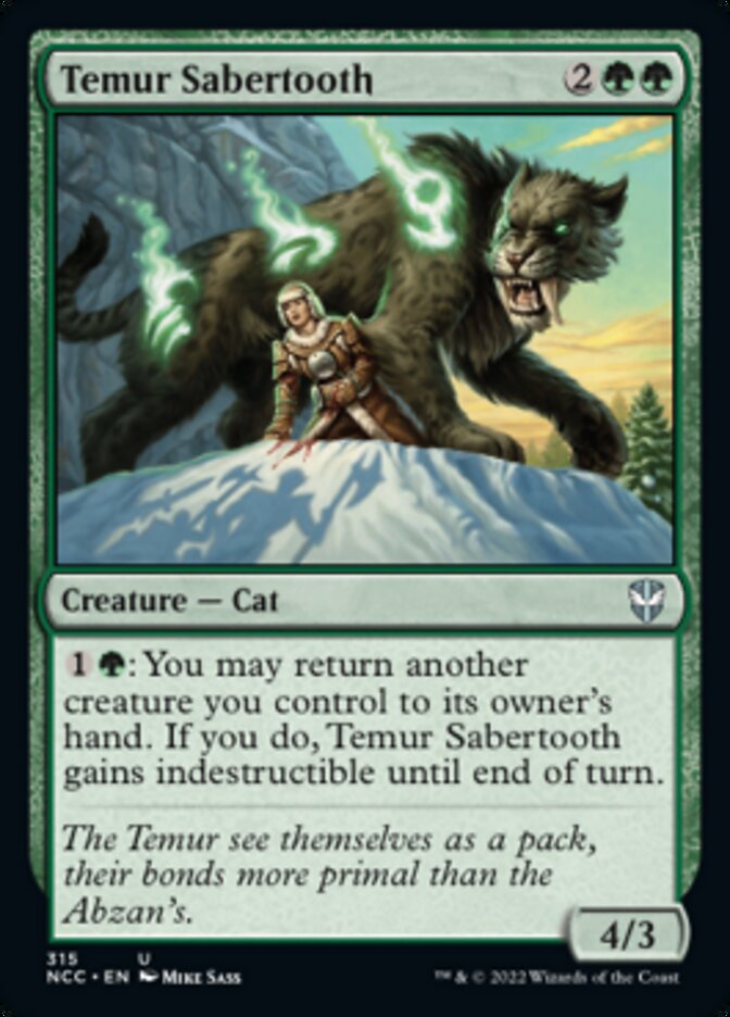 Temur Sabertooth [Streets of New Capenna Commander] | Eastridge Sports Cards & Games