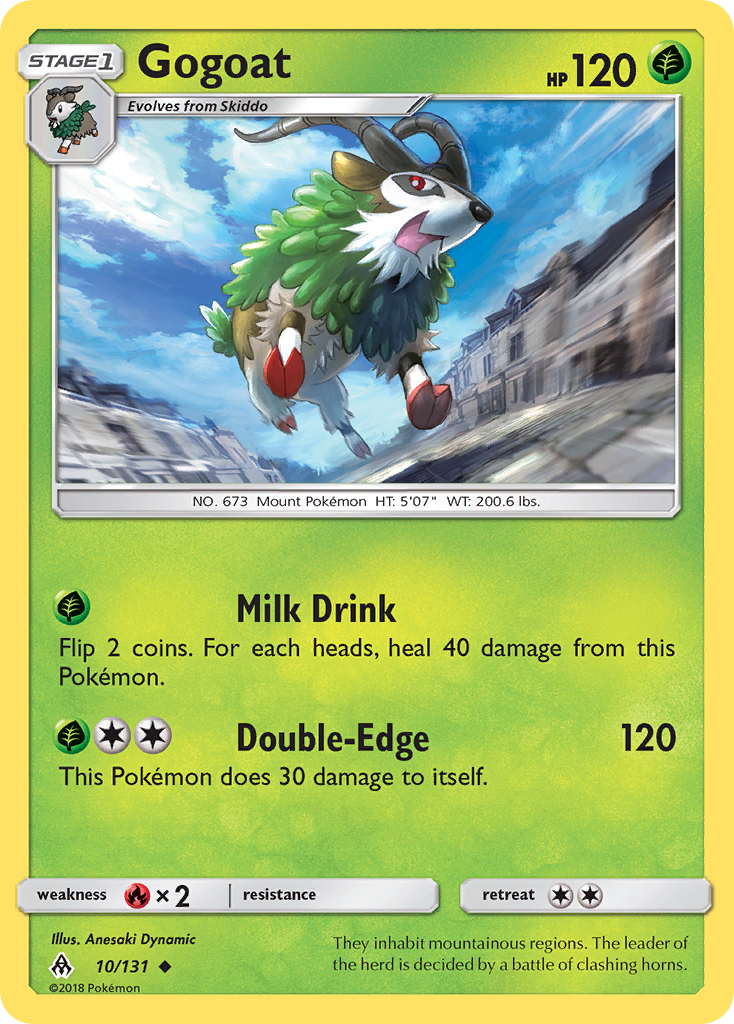Gogoat (10/131) [Sun & Moon: Forbidden Light] | Eastridge Sports Cards & Games
