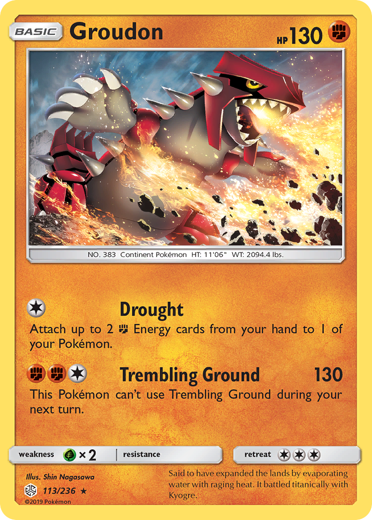 Groudon (113/236) [Sun & Moon: Cosmic Eclipse] | Eastridge Sports Cards & Games