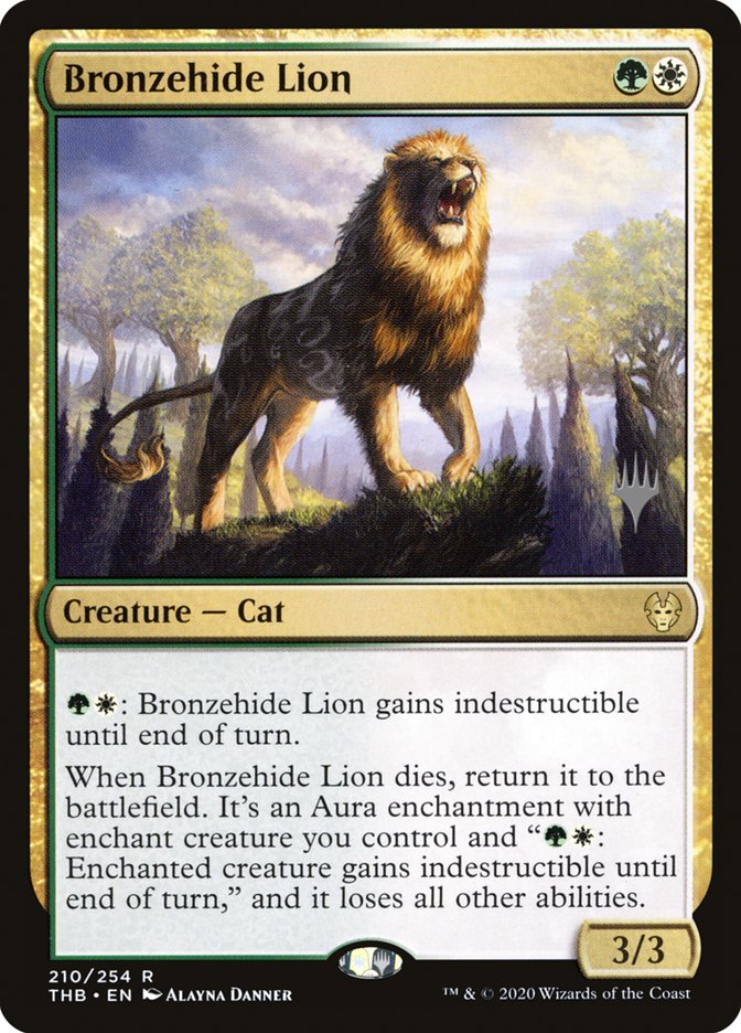 Bronzehide Lion (Promo Pack) [Theros Beyond Death Promos] | Eastridge Sports Cards & Games