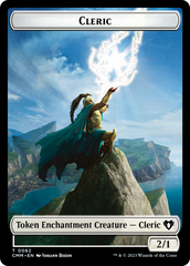 Elf Warrior // Cleric Double-Sided Token [Commander Masters Tokens] | Eastridge Sports Cards & Games