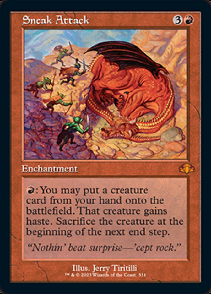 Sneak Attack (Retro) [Dominaria Remastered] | Eastridge Sports Cards & Games