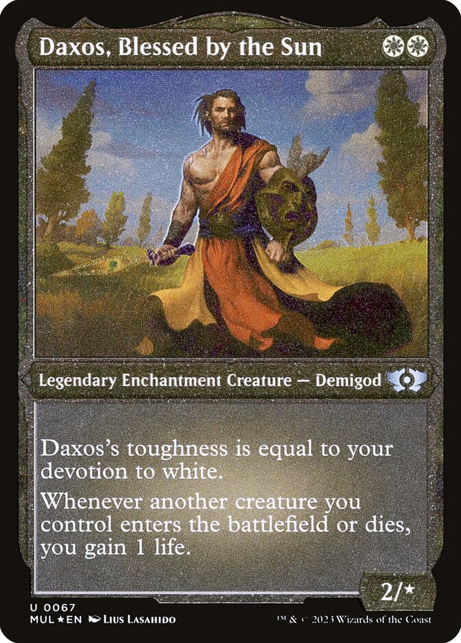 Daxos, Blessed by the Sun (Foil Etched) [Multiverse Legends] | Eastridge Sports Cards & Games