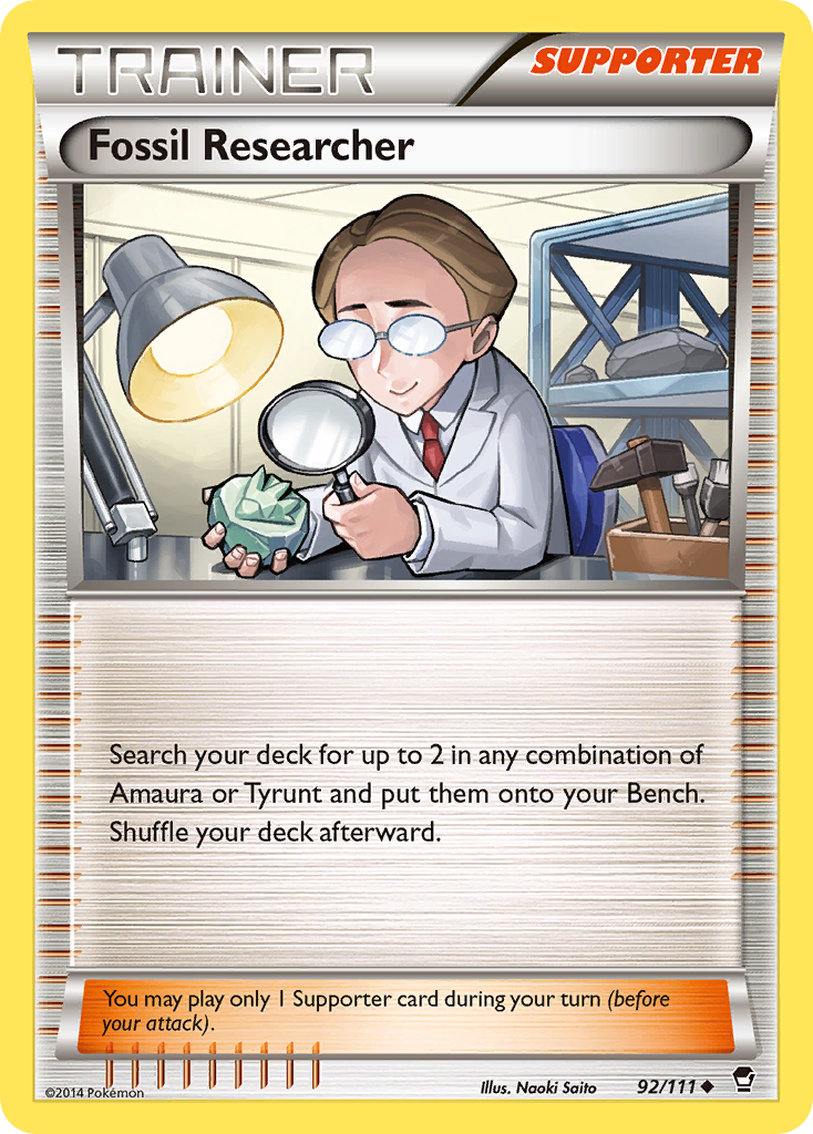 Fossil Researcher (92/111) [XY: Furious Fists] | Eastridge Sports Cards & Games