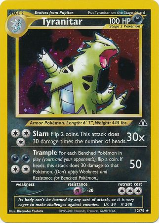 Tyranitar (12/75) [Neo Discovery Unlimited] | Eastridge Sports Cards & Games