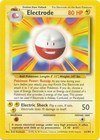 Electrode (21/102) [Base Set Unlimited] | Eastridge Sports Cards & Games