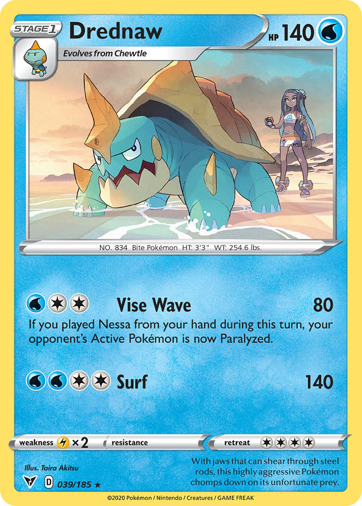 Drednaw (039/185) [Sword & Shield: Vivid Voltage] | Eastridge Sports Cards & Games