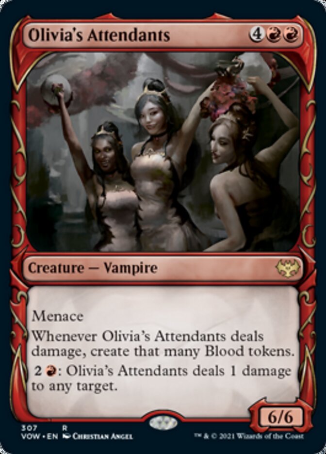 Olivia's Attendants (Showcase Fang Frame) [Innistrad: Crimson Vow] | Eastridge Sports Cards & Games