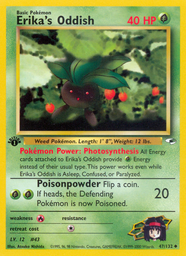 Erika's Oddish (47/132) [Gym Heroes 1st Edition] | Eastridge Sports Cards & Games