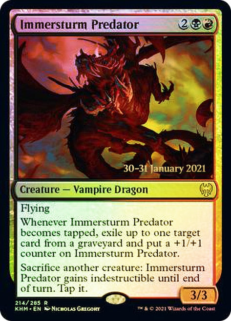 Immersturm Predator  [Kaldheim Prerelease Promos] | Eastridge Sports Cards & Games