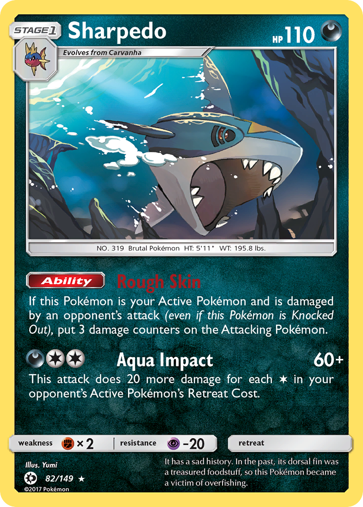 Sharpedo (82/149) [Sun & Moon: Base Set] | Eastridge Sports Cards & Games