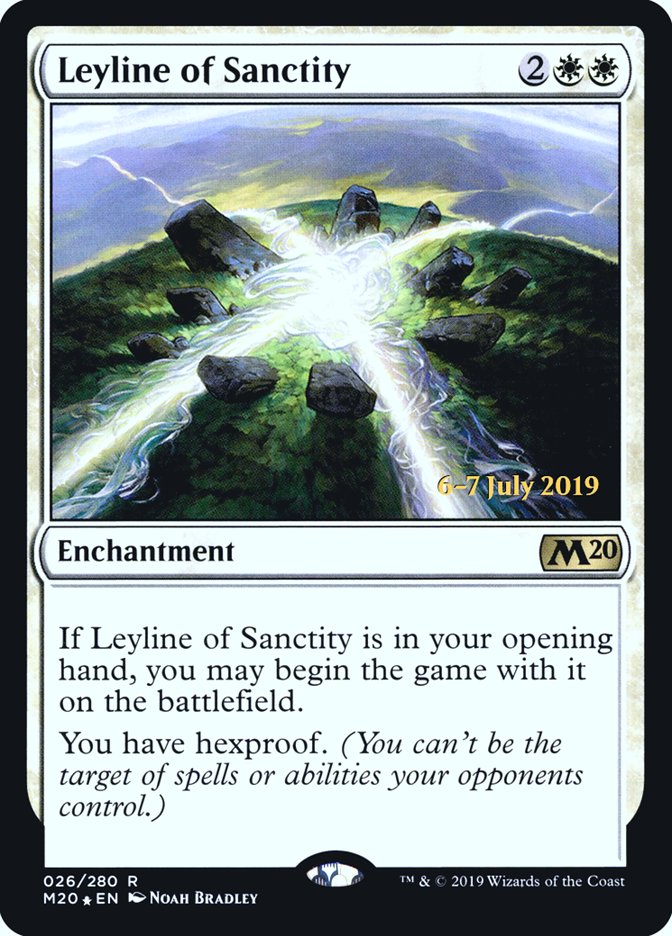 Leyline of Sanctity  [Core Set 2020 Prerelease Promos] | Eastridge Sports Cards & Games