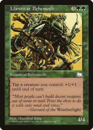 Llanowar Behemoth [Weatherlight] | Eastridge Sports Cards & Games