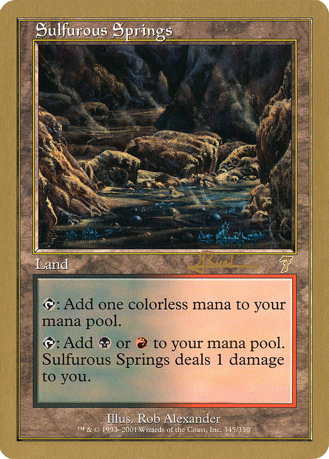 Sulfurous Springs (Antoine Ruel) [World Championship Decks 2001] | Eastridge Sports Cards & Games