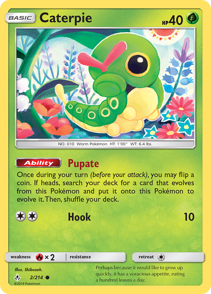 Caterpie (2/214) [Sun & Moon: Unbroken Bonds] | Eastridge Sports Cards & Games