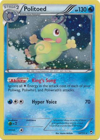 Politoed (18/111) (Cosmos Holo) [XY: Furious Fists] | Eastridge Sports Cards & Games
