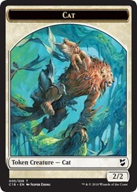 Cat // Soldier Double-sided Token [Commander 2018 Tokens] | Eastridge Sports Cards & Games