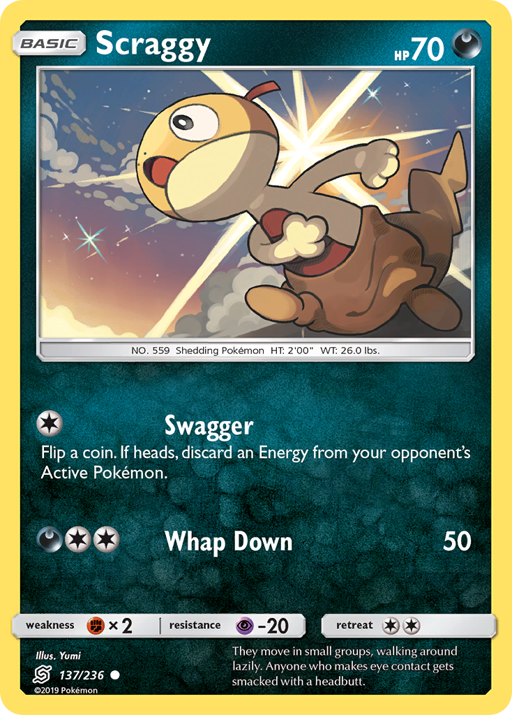 Scraggy (137/236) [Sun & Moon: Unified Minds] | Eastridge Sports Cards & Games