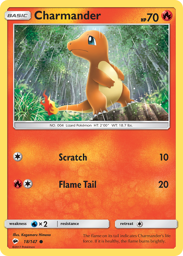 Charmander (18/147) [Sun & Moon: Burning Shadows] | Eastridge Sports Cards & Games