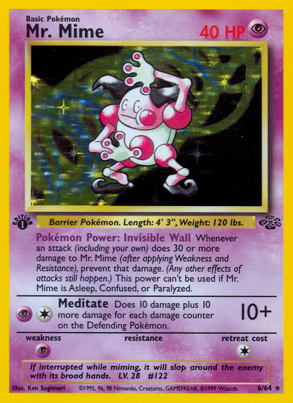 Mr. Mime (6/64) [Jungle 1st Edition] | Eastridge Sports Cards & Games