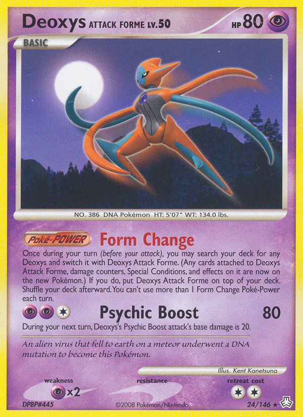 Deoxys Attack Forme (24/146) [Diamond & Pearl: Legends Awakened] | Eastridge Sports Cards & Games