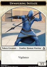 Unwavering Initiate // Wurm Token [Amonkhet Tokens] | Eastridge Sports Cards & Games