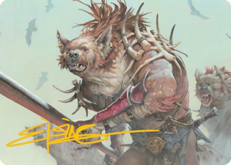 Gnoll Art Card (Gold-Stamped Signature) [Dungeons & Dragons: Adventures in the Forgotten Realms Art Series] | Eastridge Sports Cards & Games