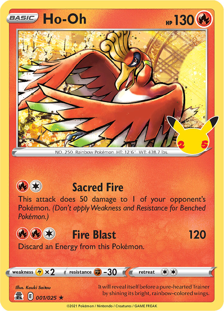 Ho-oh (001/025) [Celebrations: 25th Anniversary] | Eastridge Sports Cards & Games