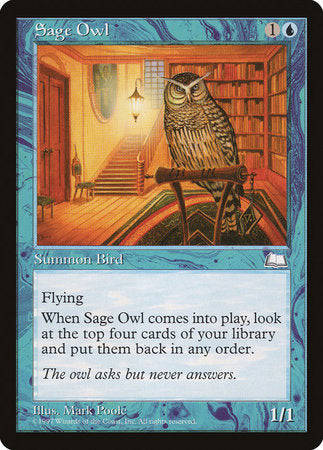 Sage Owl [Weatherlight] | Eastridge Sports Cards & Games