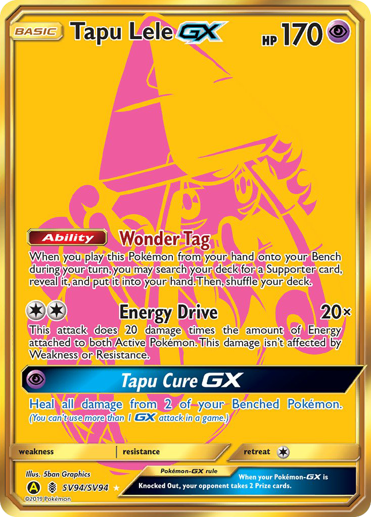 Tapu Lele GX (SV94/SV94) [Sun & Moon: Hidden Fates - Shiny Vault] | Eastridge Sports Cards & Games