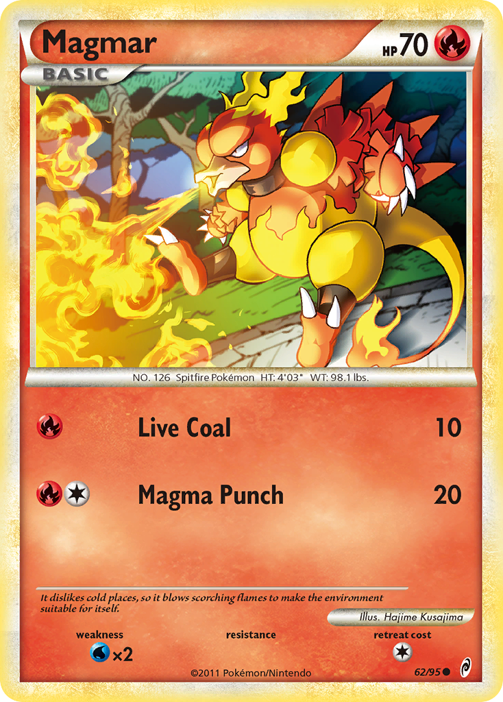 Magmar (62/95) [HeartGold & SoulSilver: Call of Legends] | Eastridge Sports Cards & Games