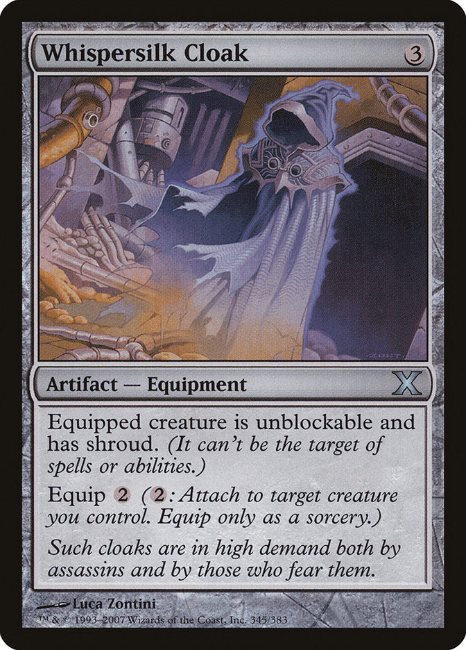 Whispersilk Cloak [Tenth Edition] | Eastridge Sports Cards & Games