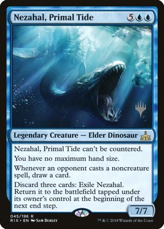 Nezahal, Primal Tide [Rivals of Ixalan Promos] | Eastridge Sports Cards & Games