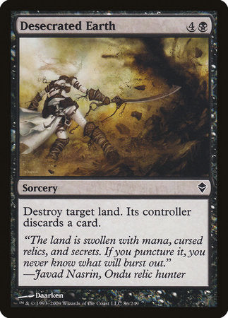 Desecrated Earth [Zendikar] | Eastridge Sports Cards & Games