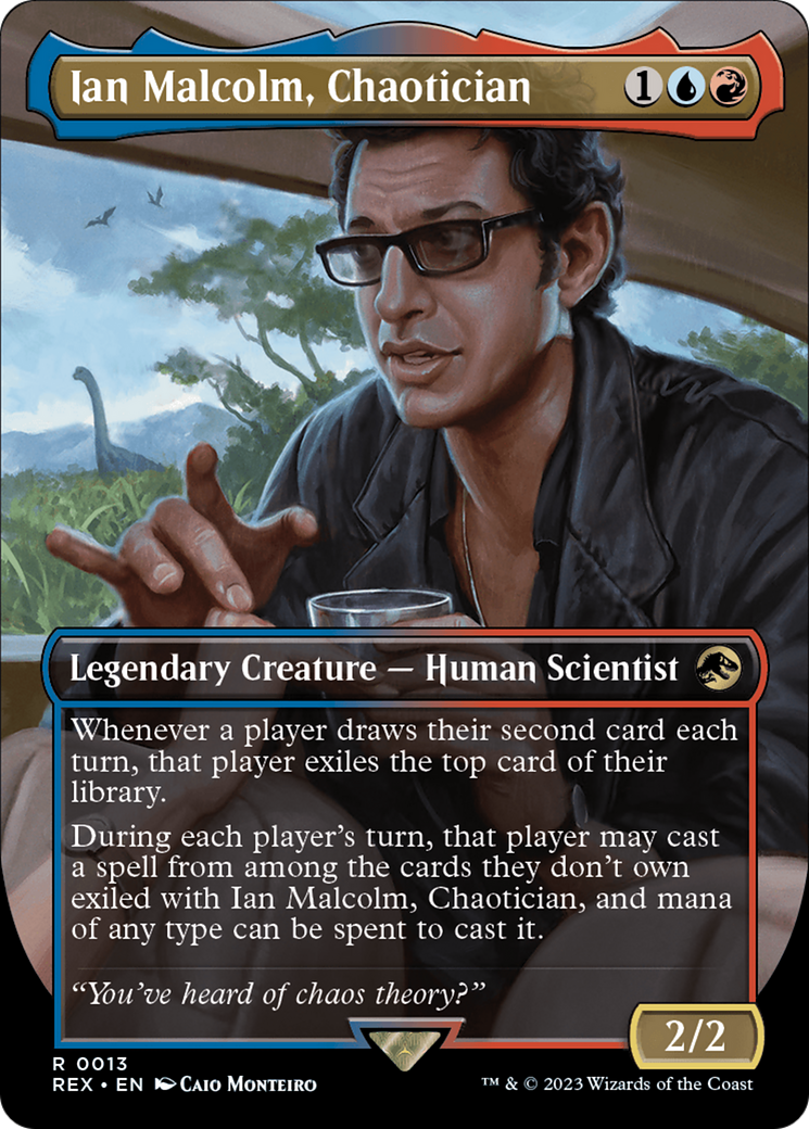 Ian Malcolm, Chaotician (Borderless) [Jurassic World Collection] | Eastridge Sports Cards & Games