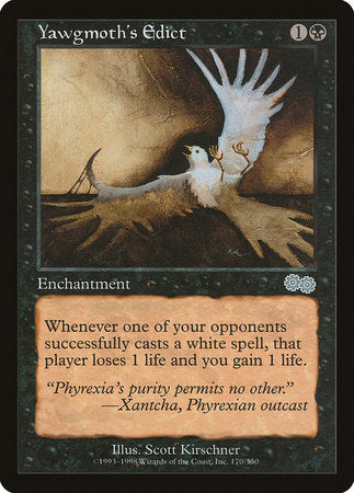 Yawgmoth's Edict [Urza's Saga] | Eastridge Sports Cards & Games