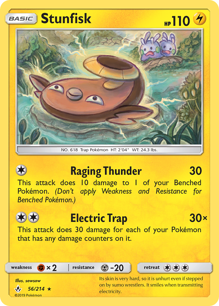 Stunfisk (56/214) [Sun & Moon: Unbroken Bonds] | Eastridge Sports Cards & Games