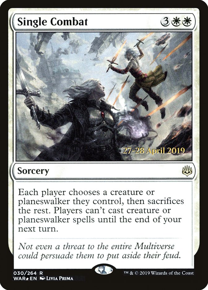 Single Combat  [War of the Spark Prerelease Promos] | Eastridge Sports Cards & Games