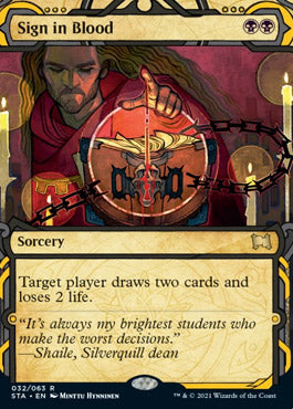 Sign in Blood (Etched Foil) [Strixhaven Mystical Archive] | Eastridge Sports Cards & Games