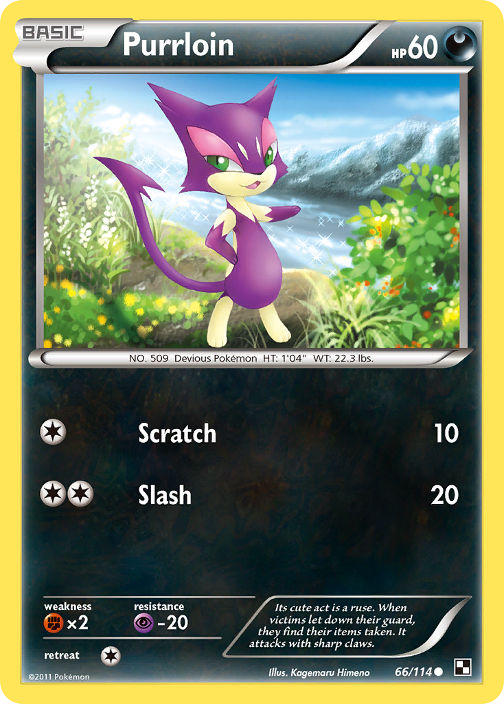 Purrloin (66/114) [Black & White: Base Set] | Eastridge Sports Cards & Games