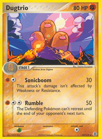 Dugtrio (22/112) [EX: FireRed & LeafGreen] | Eastridge Sports Cards & Games