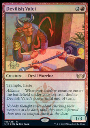 Devilish Valet [Streets of New Capenna Prerelease Promos] | Eastridge Sports Cards & Games