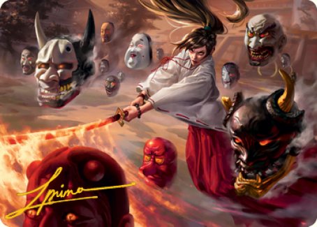 Unquenchable Fury Art Card (Gold-Stamped Signature) [Kamigawa: Neon Dynasty Art Series] | Eastridge Sports Cards & Games