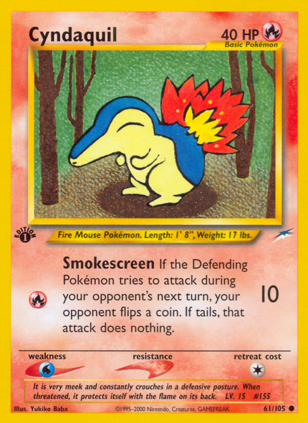Cyndaquil (61/105) [Neo Destiny 1st Edition] | Eastridge Sports Cards & Games