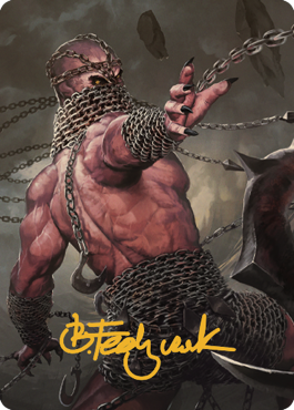 Chain Devil Art Card (Gold-Stamped Signature) [Commander Legends: Battle for Baldur's Gate Art Series] | Eastridge Sports Cards & Games