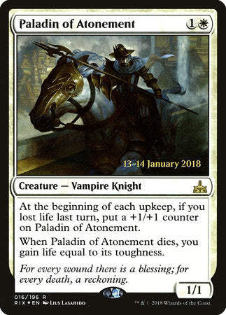 Paladin of Atonement [Rivals of Ixalan Promos] | Eastridge Sports Cards & Games