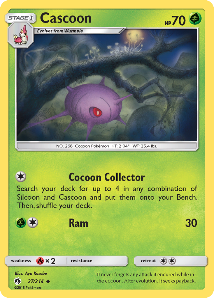 Cascoon (27/214) [Sun & Moon: Lost Thunder] | Eastridge Sports Cards & Games