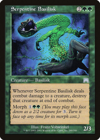 Serpentine Basilisk [Onslaught] | Eastridge Sports Cards & Games