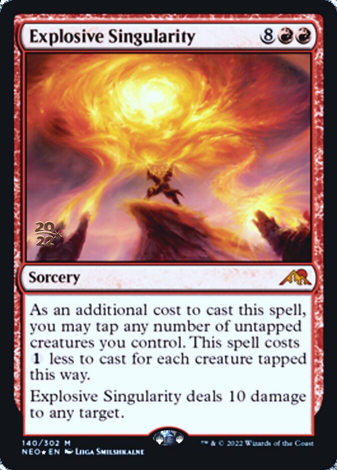 Explosive Singularity [Kamigawa: Neon Dynasty Prerelease Promos] | Eastridge Sports Cards & Games