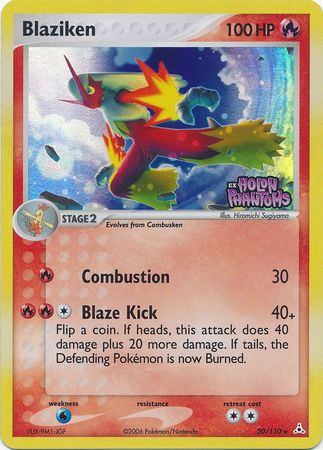 Blaziken (20/110) (Stamped) [EX: Holon Phantoms] | Eastridge Sports Cards & Games